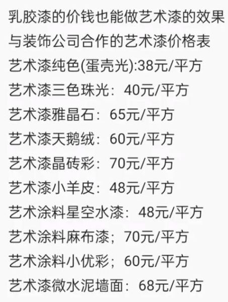 艺术漆定制多少钱一平米_艺术漆定制有哪些风格可选