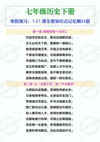 历史背诵口诀大全_如何高效记忆历史口诀